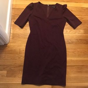 Wine Banana Republic dress